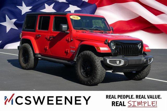 used 2021 Jeep Wrangler Unlimited car, priced at $33,515