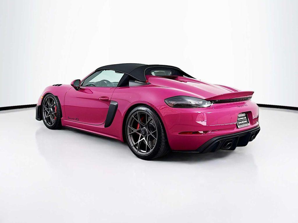 new 2025 Porsche 718 Spyder car, priced at $188,055