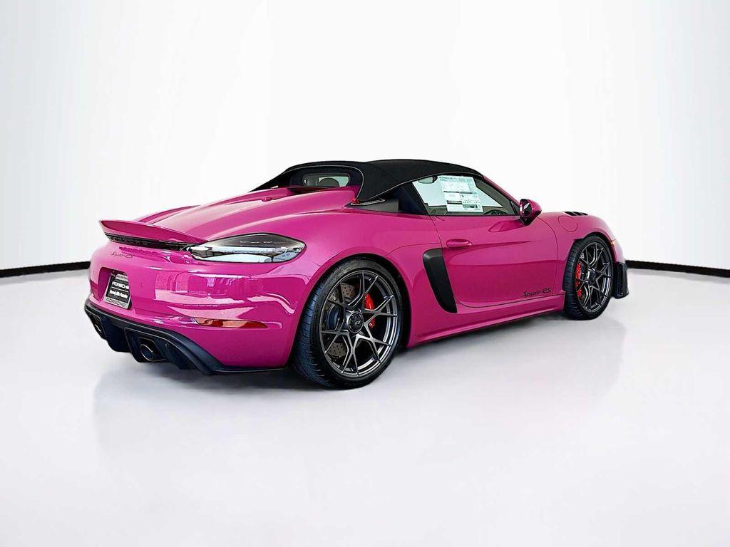 new 2025 Porsche 718 Spyder car, priced at $188,055