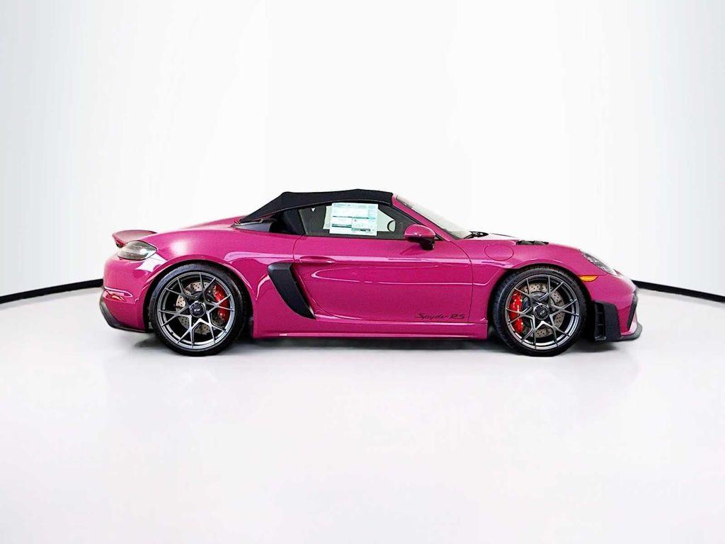 new 2025 Porsche 718 Spyder car, priced at $188,055