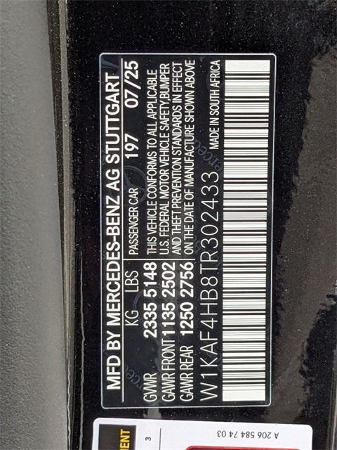 new 2026 Mercedes-Benz C-Class car, priced at $54,620