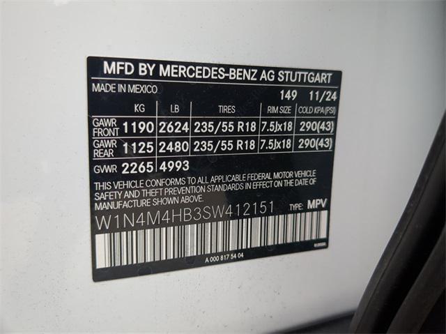 new 2025 Mercedes-Benz GLB 250 car, priced at $46,550