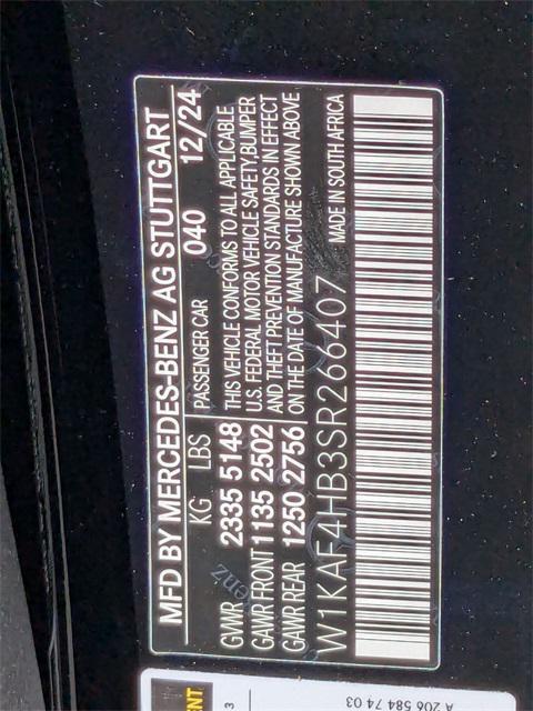 new 2025 Mercedes-Benz C-Class car, priced at $51,635