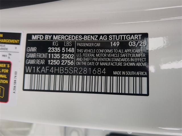 new 2025 Mercedes-Benz C-Class car, priced at $51,635