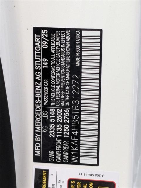 new 2026 Mercedes-Benz C-Class car, priced at $55,785