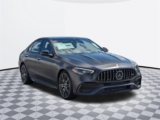 new 2024 Mercedes-Benz AMG C 43 car, priced at $77,900