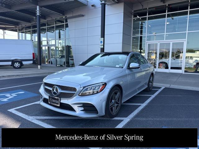 used 2021 Mercedes-Benz C-Class car, priced at $27,900