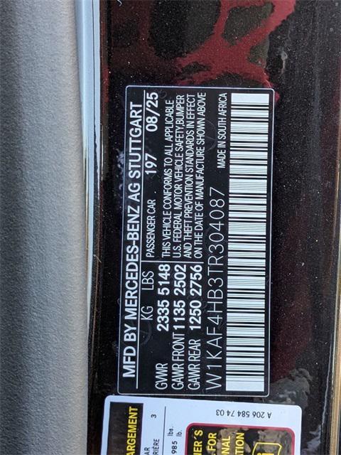 new 2026 Mercedes-Benz C-Class car, priced at $60,920