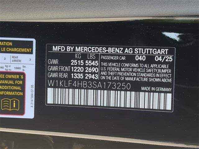 new 2025 Mercedes-Benz E-Class car, priced at $73,585