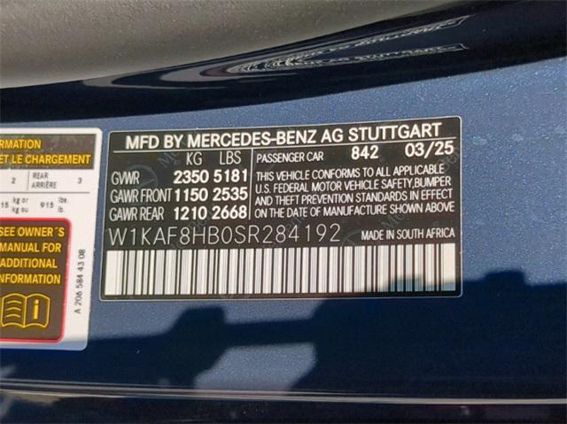 new 2025 Mercedes-Benz AMG C 43 car, priced at $70,900