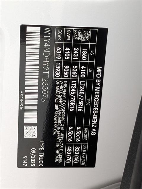 new 2026 Mercedes-Benz Sprinter 2500 car, priced at $71,613