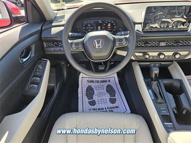 new 2025 Honda Accord car, priced at $28,845