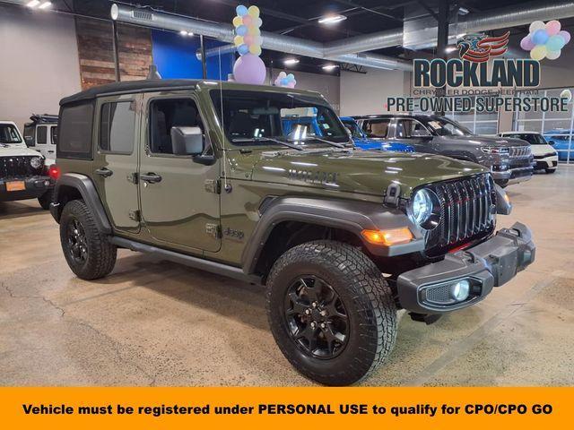 used 2022 Jeep Wrangler Unlimited car, priced at $32,700