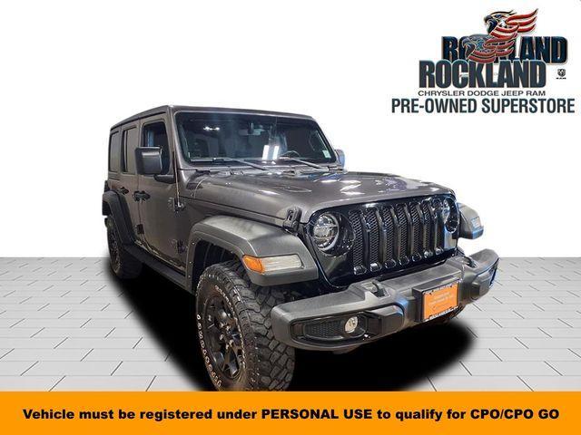 used 2021 Jeep Wrangler Unlimited car, priced at $31,018