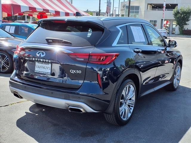 used 2022 INFINITI QX50 car, priced at $29,995