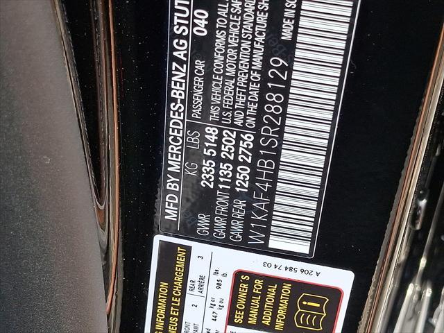 new 2025 Mercedes-Benz C-Class car, priced at $52,885
