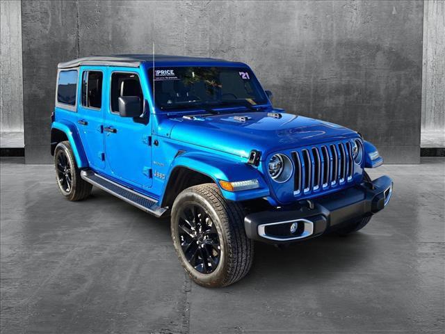 used 2021 Jeep Wrangler Unlimited car, priced at $34,252