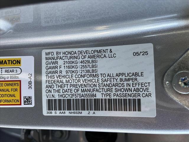 new 2025 Honda Accord Hybrid car, priced at $34,344
