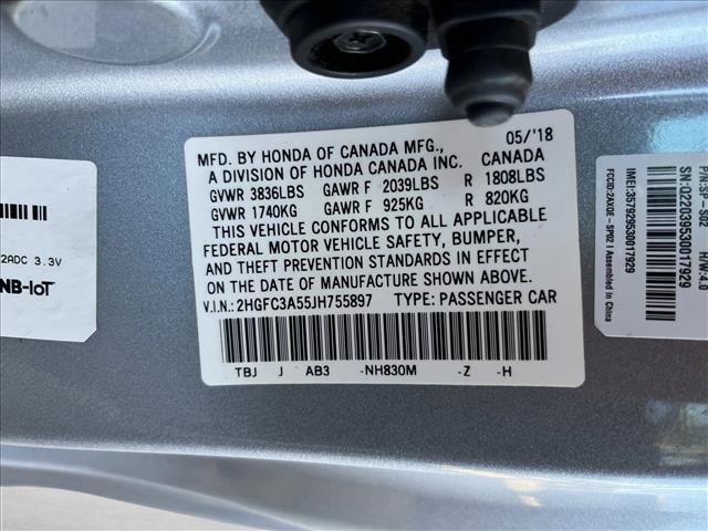 used 2018 Honda Civic car, priced at $18,309