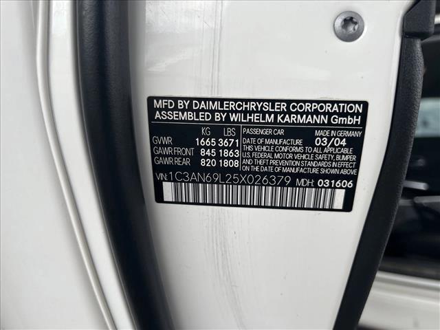 used 2005 Chrysler Crossfire car, priced at $7,306