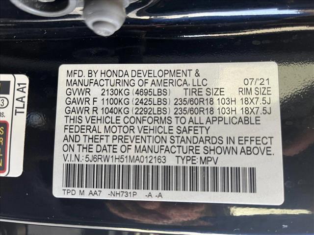 used 2021 Honda CR-V car, priced at $18,395