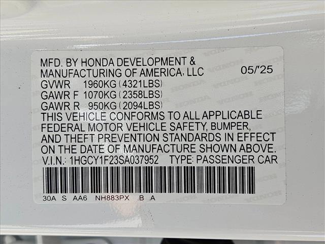 new 2025 Honda Accord car, priced at $28,959