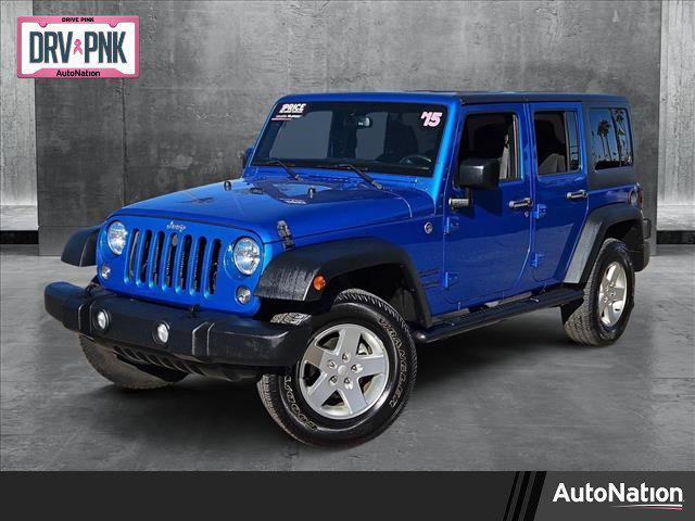 used 2015 Jeep Wrangler Unlimited car, priced at $15,395