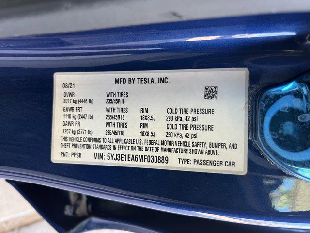 used 2021 Tesla Model 3 car, priced at $17,449