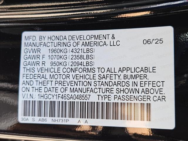 new 2025 Honda Accord car, priced at $30,565