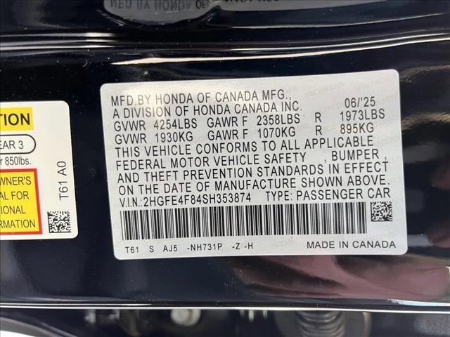 new 2025 Honda Civic Hybrid car, priced at $33,100