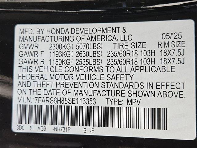 new 2025 Honda CR-V Hybrid car, priced at $39,380