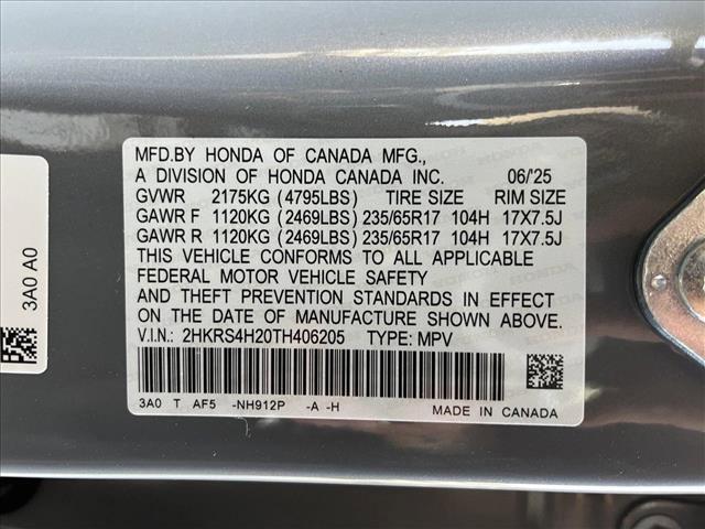 new 2026 Honda CR-V car, priced at $33,595