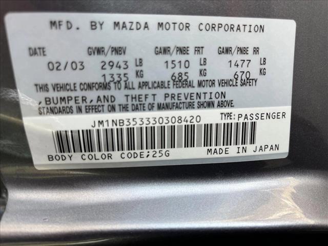 used 2003 Mazda MX-5 Miata car, priced at $11,897