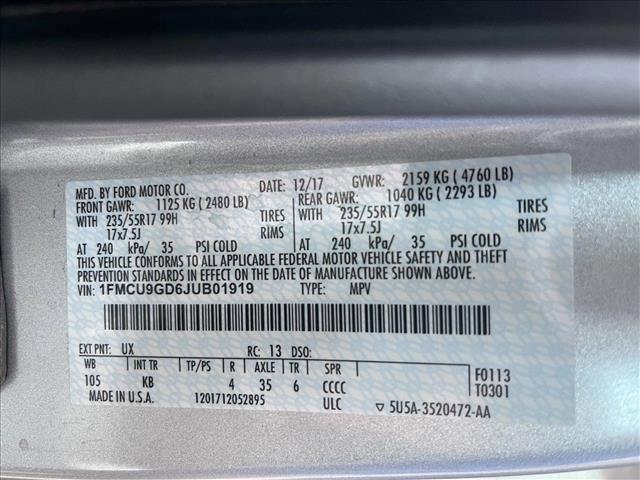 used 2018 Ford Escape car, priced at $11,585