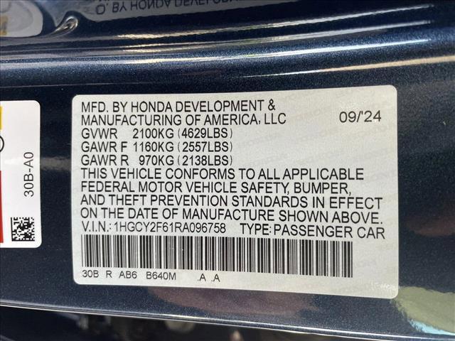 used 2024 Honda Accord Hybrid car, priced at $32,995