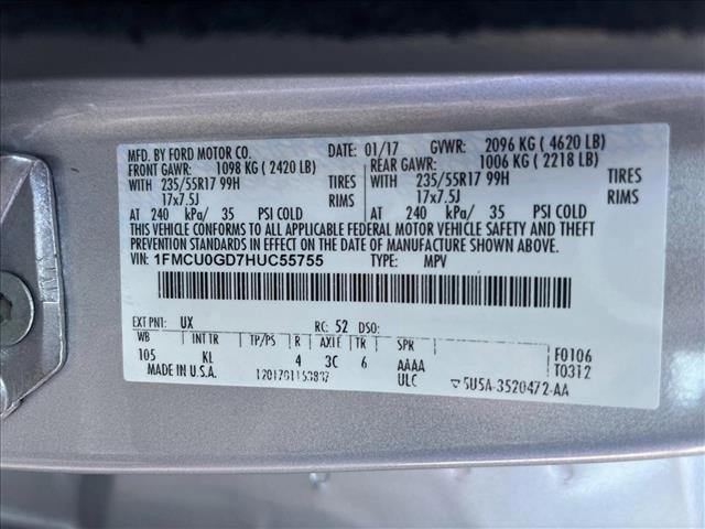 used 2017 Ford Escape car, priced at $11,492