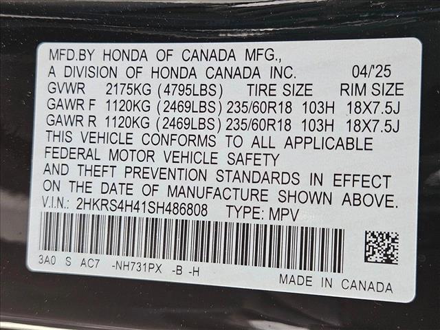 new 2025 Honda CR-V car, priced at $33,977