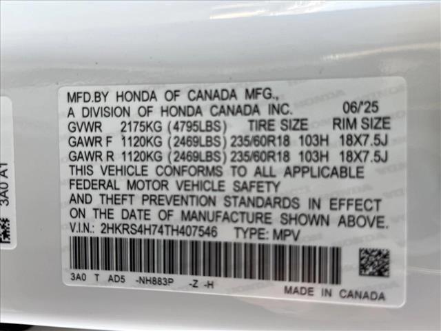 new 2026 Honda CR-V car, priced at $37,557