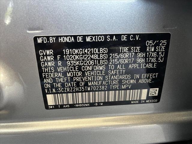 new 2026 Honda HR-V car, priced at $29,095