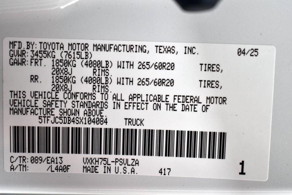 new 2025 Toyota Tundra Hybrid car, priced at $66,178