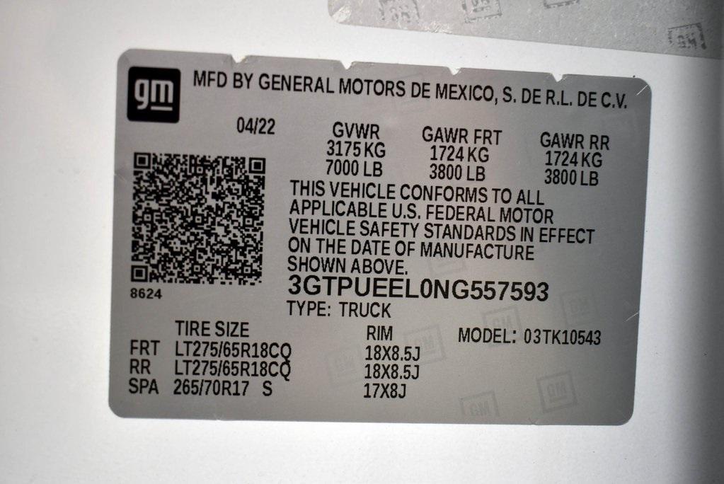 used 2022 GMC Sierra 1500 car, priced at $59,992
