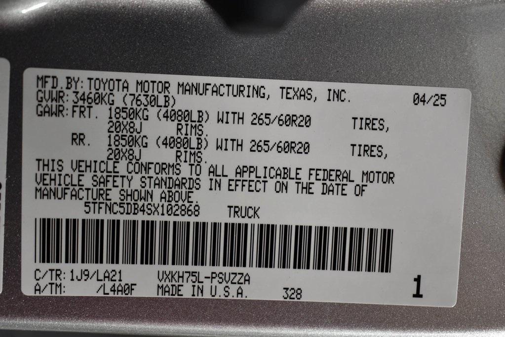 new 2025 Toyota Tundra Hybrid car, priced at $75,283