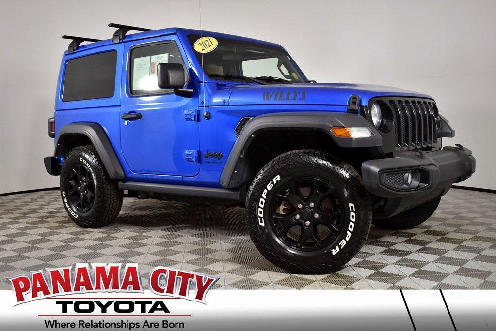 used 2021 Jeep Wrangler car, priced at $27,899