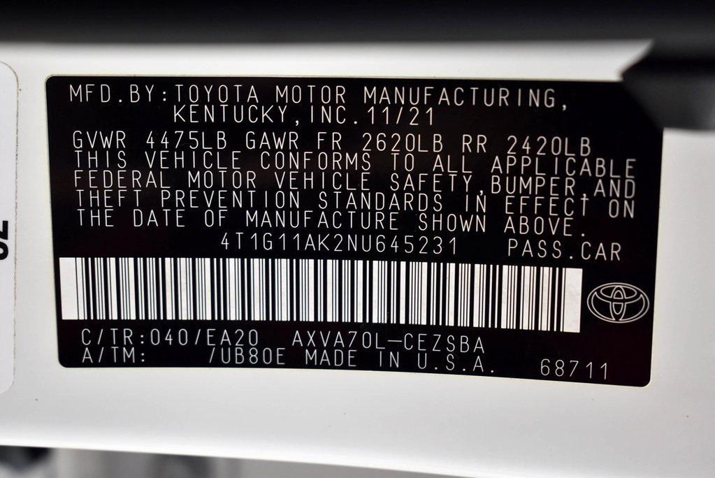 used 2022 Toyota Camry car, priced at $23,499