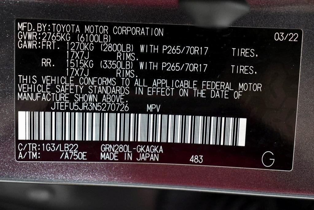 used 2022 Toyota 4Runner car, priced at $45,834