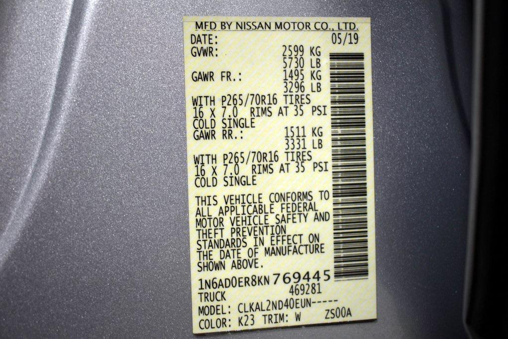 used 2019 Nissan Frontier car, priced at $19,998