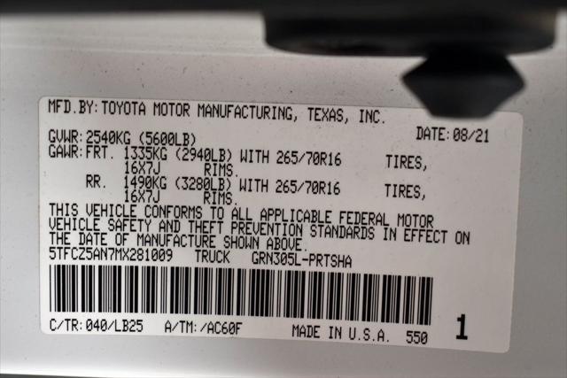 used 2021 Toyota Tacoma car, priced at $43,767