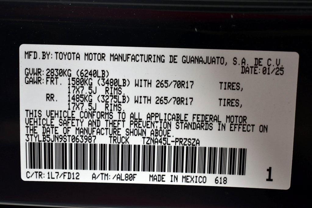 new 2025 Toyota Tacoma car, priced at $53,209