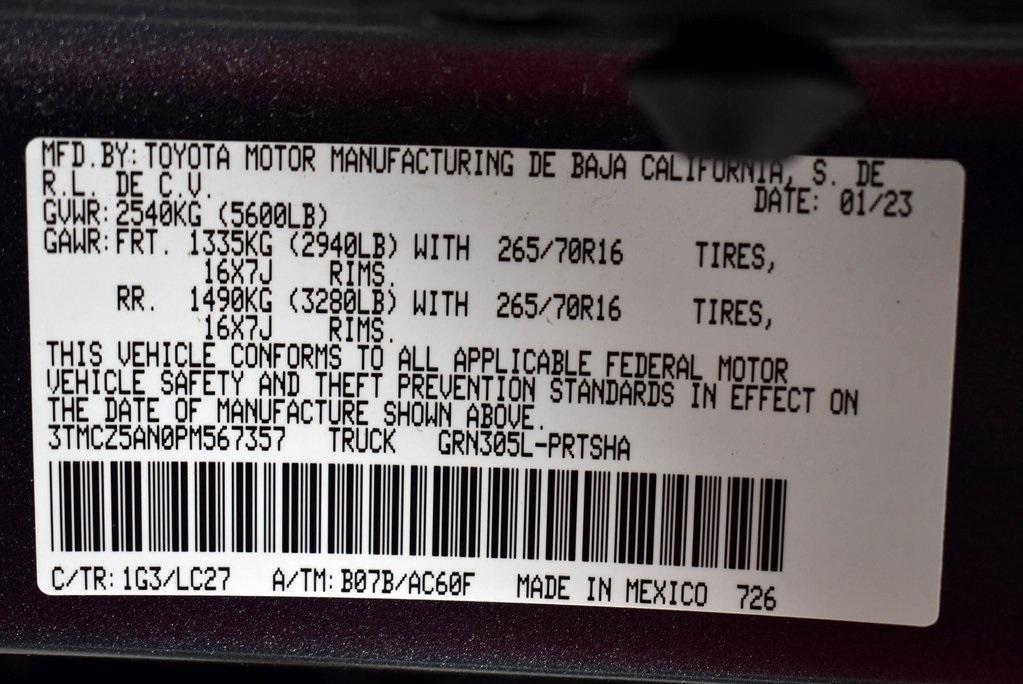 used 2023 Toyota Tacoma car, priced at $42,488