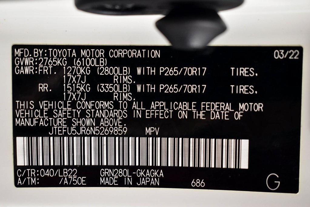 used 2022 Toyota 4Runner car, priced at $39,998